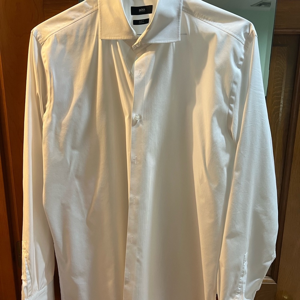 Hugo Boss White Men's Shirt